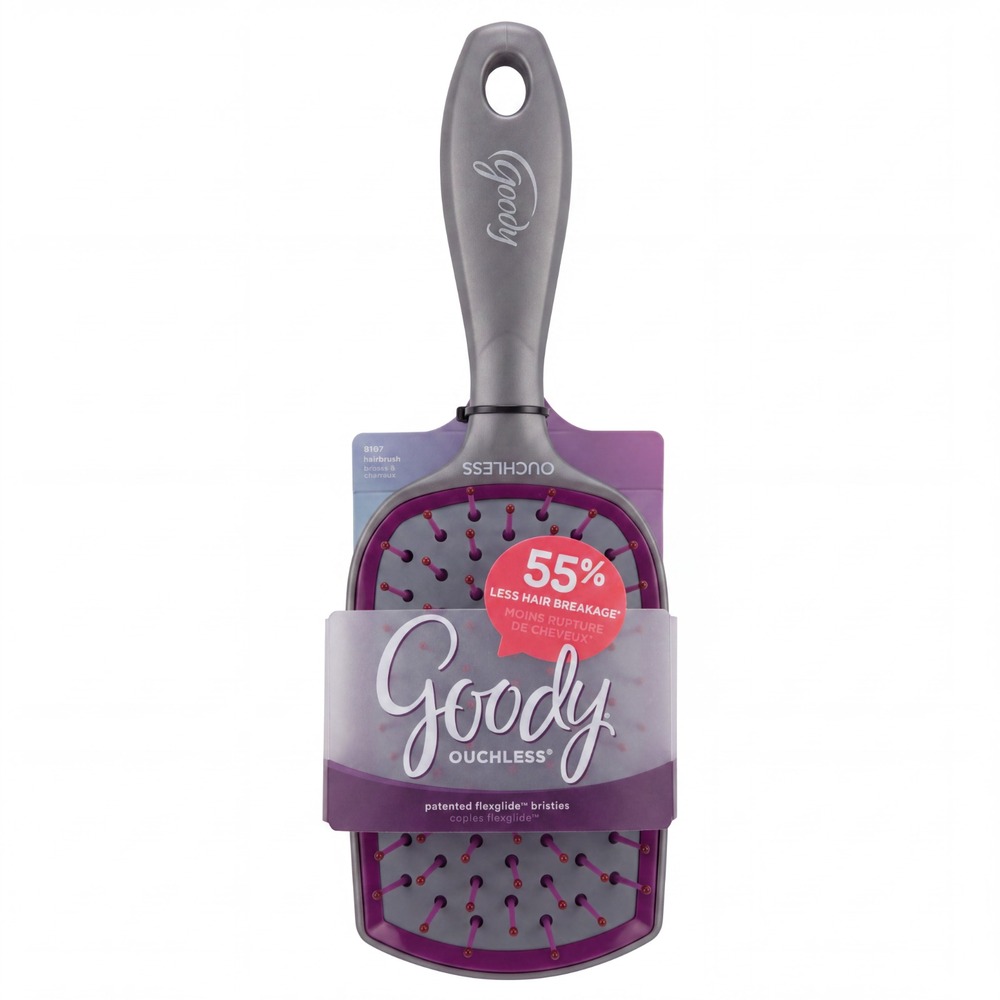Goody Ouchless Paddle Brush FlexGlide Bristles Comfort Tip Hairbrush 2017
